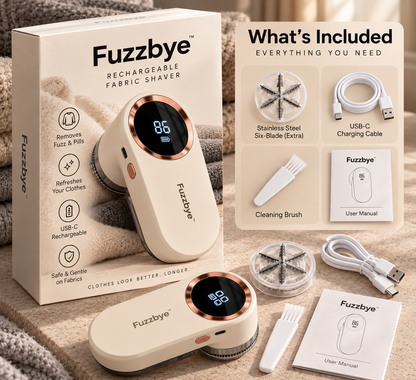 Fuzzbye™ Rechargeable Fabric Shaver