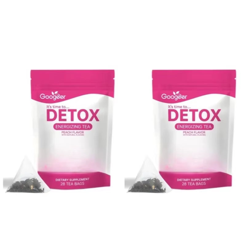 Energizing Herbal Tea Bags Dietary Supplement Peach Flavor Daily Wellness Energy Support for Adult Use 28 Tea Bags Pack