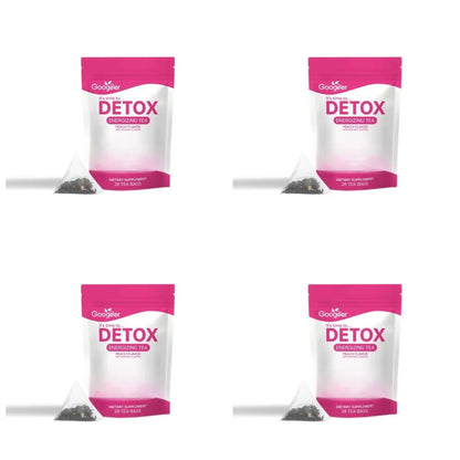 Energizing Herbal Tea Bags Dietary Supplement Peach Flavor Daily Wellness Energy Support for Adult Use 28 Tea Bags Pack