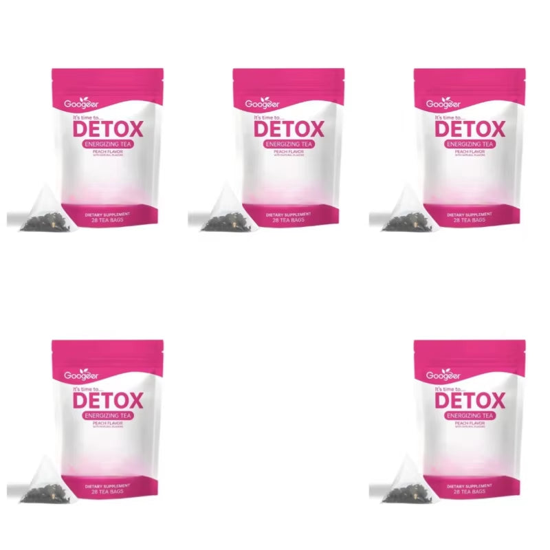 Energizing Herbal Tea Bags Dietary Supplement Peach Flavor Daily Wellness Energy Support for Adult Use 28 Tea Bags Pack