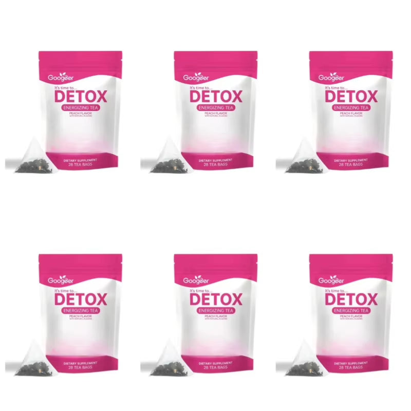 Energizing Herbal Tea Bags Dietary Supplement Peach Flavor Daily Wellness Energy Support for Adult Use 28 Tea Bags Pack
